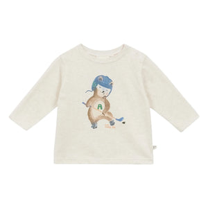 Arsène et Les Pipelettes - Grégoire organik pamuklu T-shirt | Kum