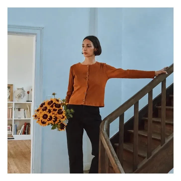 Poudre Organic - كارديغان Helenie | بني