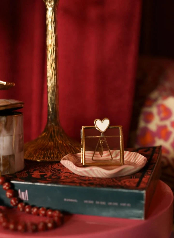 Doing Goods - Pyar Mini Herzförmiger Reispicturerahmen | Gold