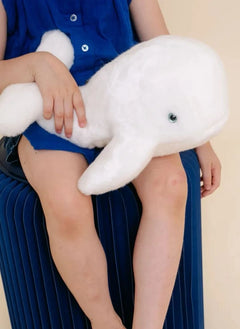 La Pelucherie - Romy Balina Peluş Oyuncak, 35 cm | Beyaz