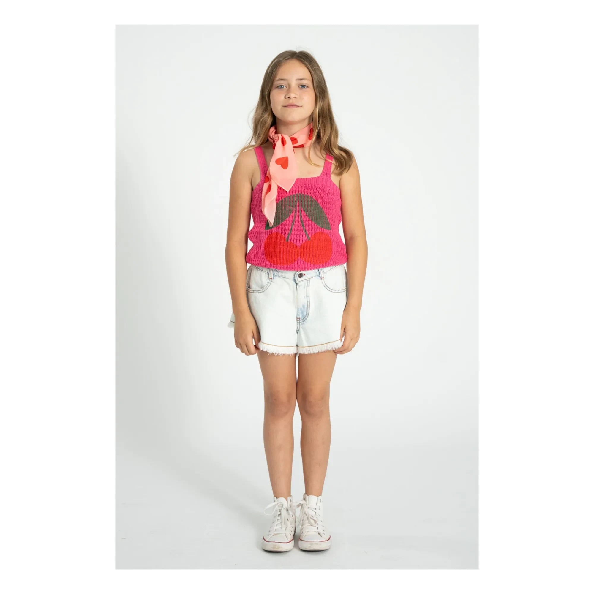 Piupiuchick - Bufanda Corazones | Rosa