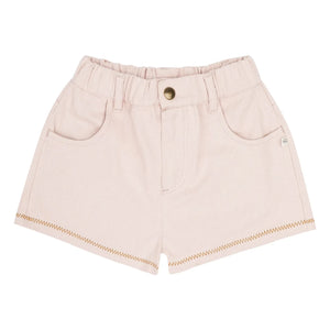 Jenest - Lilou Organik Pamuklu Twill Şort | Soluk Pembe