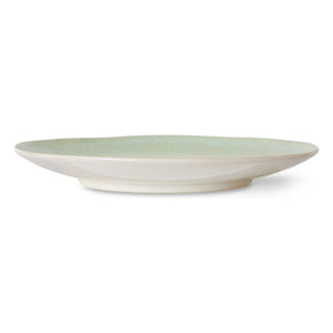 HKliving - Steingut-Keramikteller - 2er Set | Eisblau