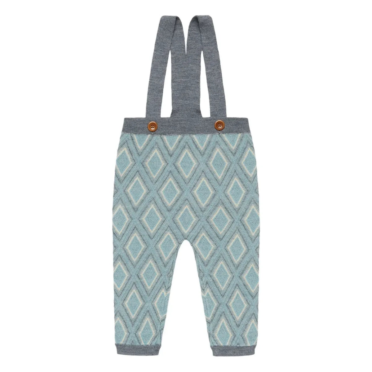 FUB - Harlekin Merino Yün Tulum | Mavi