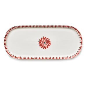 Serax - Baazar ovale Servierplatte, Waww La Table - 2er Set | Rot