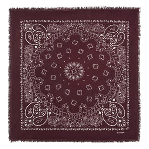 Kujten - Hachiko Kaşmir Bandana | Bordo