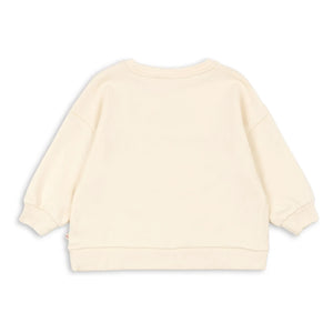 Konges Sløjd - Loupy Match Bio-Baumwoll-Sweatshirt | Creme