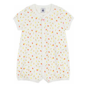 Petit Bateau - Strampler mit Früchten | Ecru