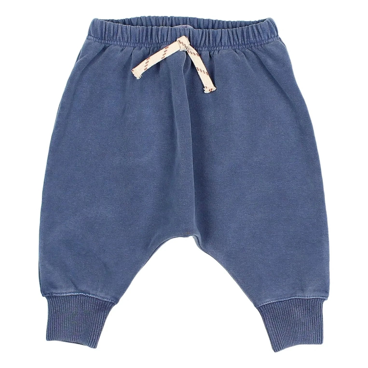 Búho - Pantalón de chándal de felpa de algodón orgánico | Azul marino