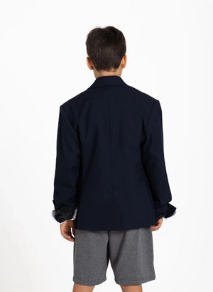 Smallable Kid - Oxford Jacket | Navy Blue