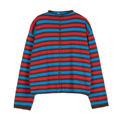 Bobo Choses - Organic cotton striped cardigan | Red