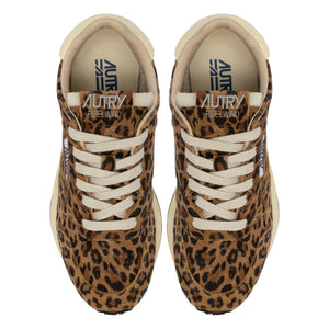 Autry - Reelwind Leopar Süet Sneakers | Kahverengi