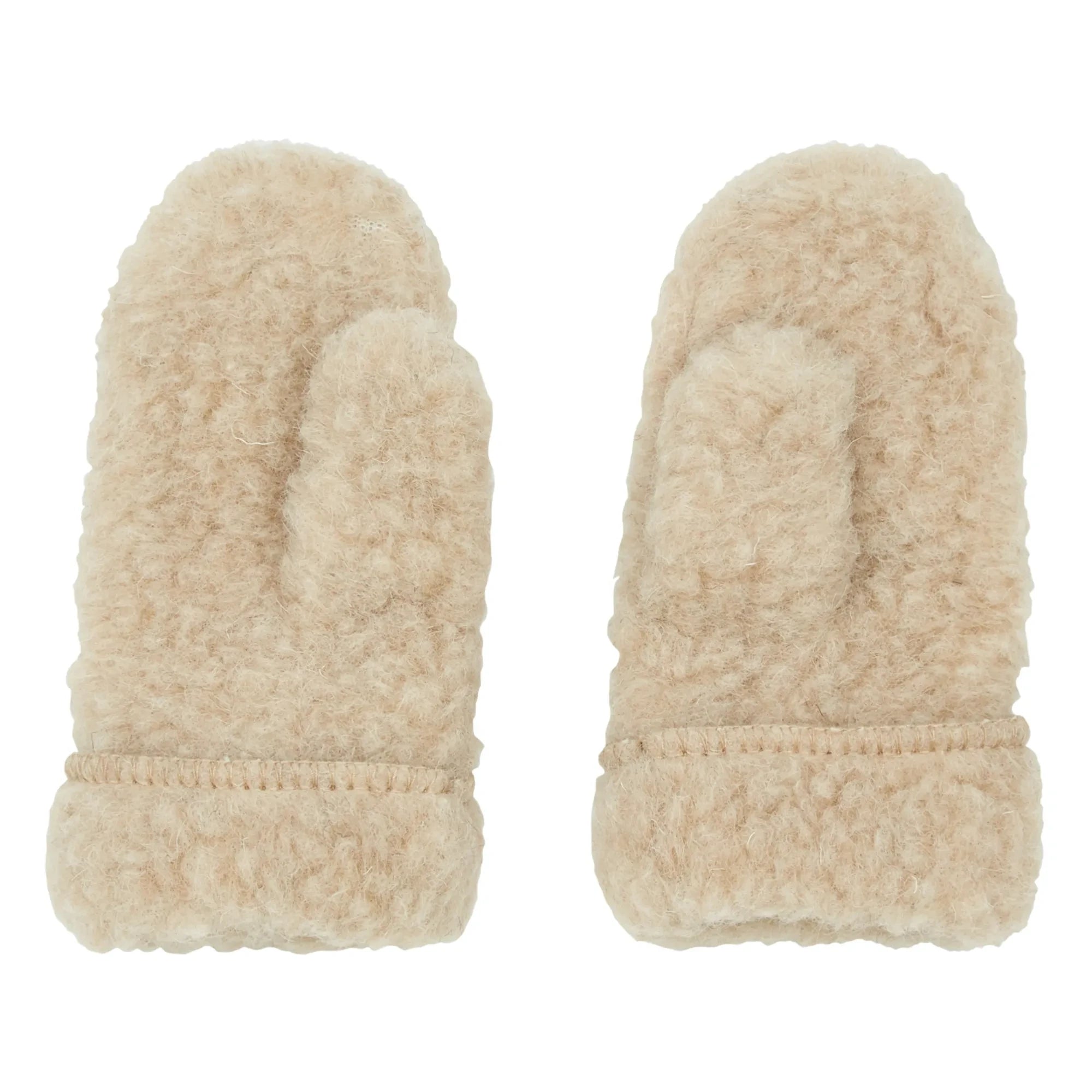 Alwero - Shearling Eldivenler | Bej