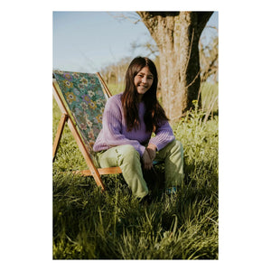 Yuki - Organic Cotton Thick Knit Sweater | Lavender