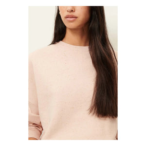 Sessùn - Sudadera Chebbi Oversize de algodón orgánico y reciclado | Rosa jaspeado
