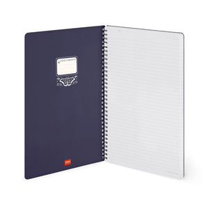 Legami - Illustrated Hard Hülle mit A4 Lined-Notizbuch - Moth - Jotter - Spiral-Bound
