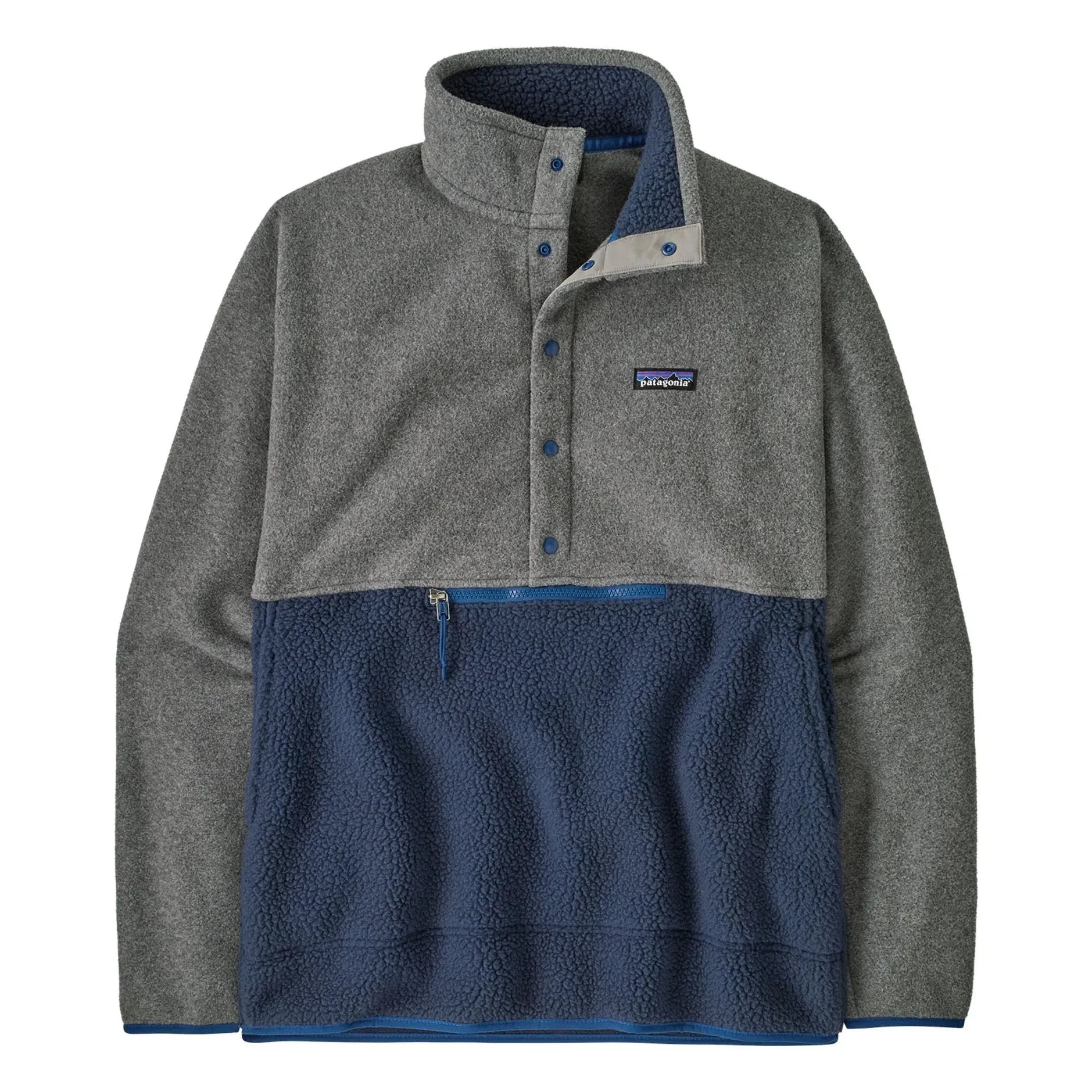 Patagonia - Retro Pile Fleece 1/2 Snap Geri Dönüştürülmüş Lifler | Mavi