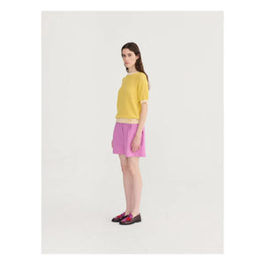 Bobo Choses - Lila Baumwoll-Seersucker Plissierter Short