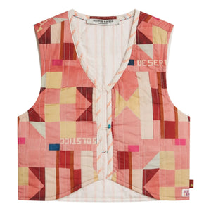 Scotch & Soda - Geometrik Çift Taraflı Yelek | Pembe