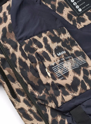 Molo - Hansine Pro Leopard şişme mont | Kahverengi