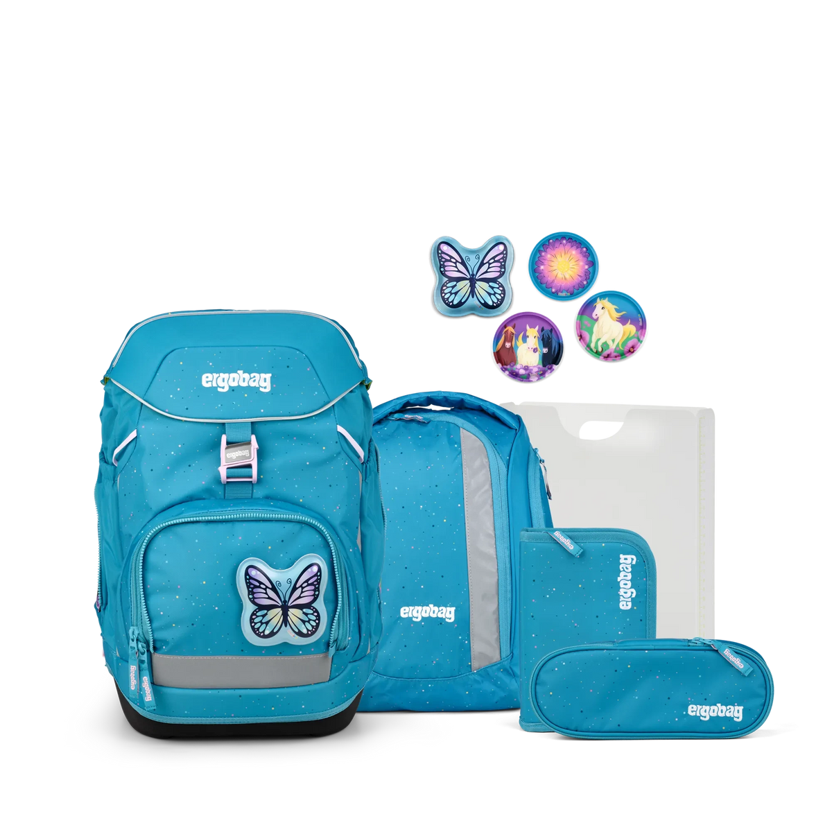 Ergobag - طقم حقيبة مدرسية Pack Butterflybear