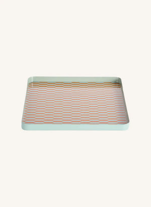 Present Time - Salerno Metal Tray | Turquoise