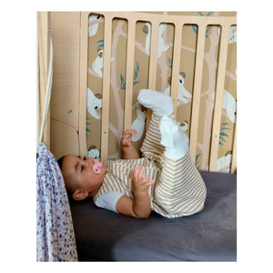 Tante Reine - Organic cotton footed lightweight sleep sack | Honey