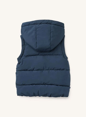 Copenhagen Colors - 2-in-1 Down Jacket with Removable Sleeves | Navy