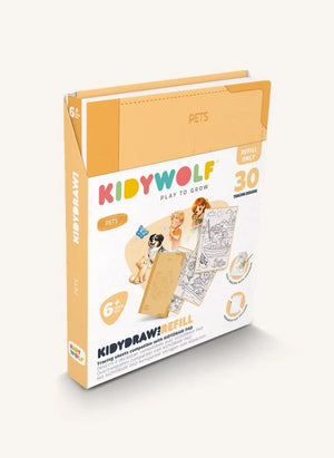 Kidywolf - Kiydraw Pad 6+ Hayvanlar için Yedek Kartuşlar