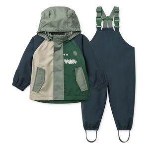 Liewood - Manu Play Recycled Fiber Rain Set | Green