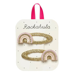 Rockahula Kids - 2'li Gökkuşağı saç tokası seti | Altın