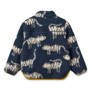 Liewood - Nolan Tigres Recycled Fiber Sherpa Jacket | Navy