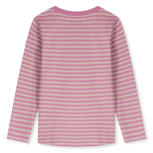 Gray Label - Çizgili organik pamuklu tişört | Pembe