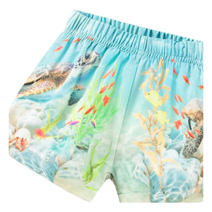 Molo - Newton Happy Ocean - Bañador de natación de fibra reciclada | Azul claro