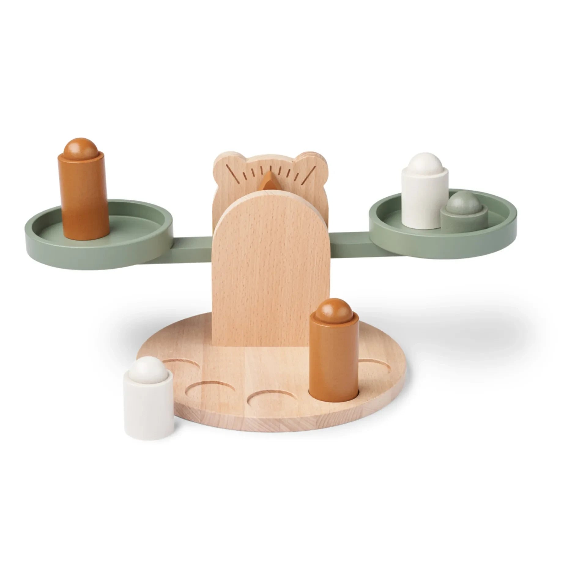 Liewood - Balanza de madera Ronni | Mezcla verde Faune