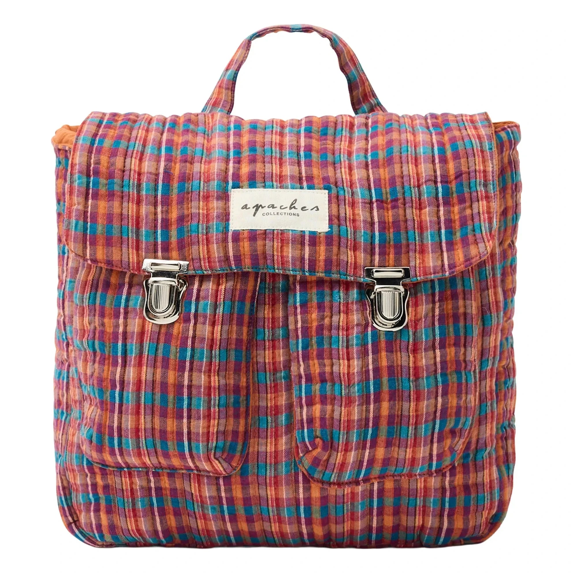 Apaches - Suji karierte Schultertasche | Blau