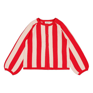 Louis Louise - Striped Gulsah Cardigan | Red