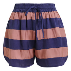 Essentiel Antwerp - Jalana Gestreifter Shorts | Mavi