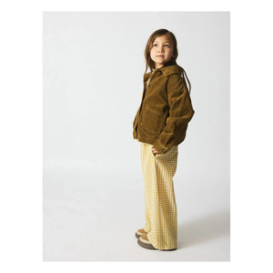 brunobruno nation - Sena Overshirt de terciopelo de algodón orgánico | Mostaza