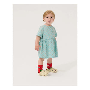 Bobo Choses - Bio-Baumwoll Baby Gänseblümchen Kleid | Hellblau