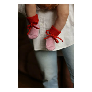 Hvid - Merino Wool Slippers | Pink
