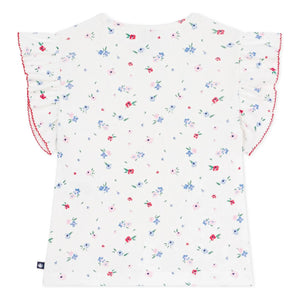 Petit Bateau - Geripptes T-Shirt | Weiß