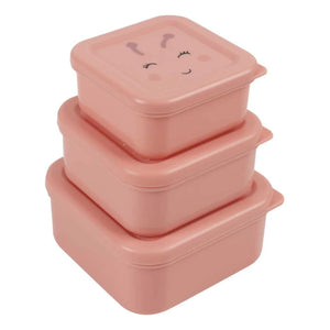 Trixie - Mrs. Butterfly 3-Piece Snack Boxes | Pink