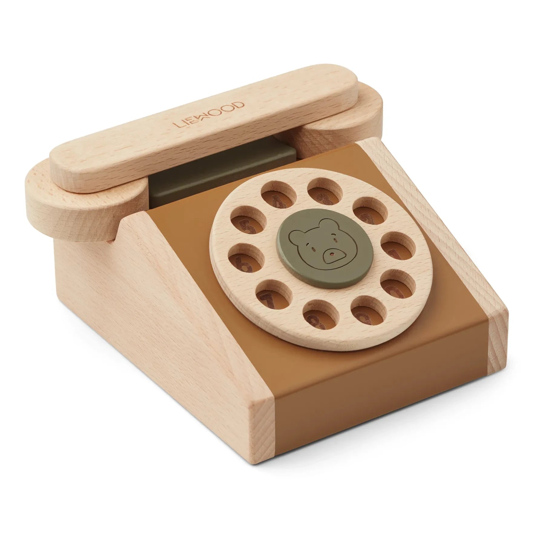 Liewood - Selma Classic Wooden Phone | Caramel