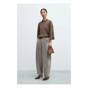 Cordera - Geniş Kadife Pantolon | Gri