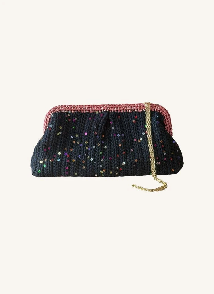 Nadia Dafri - Melike Clutch Large | Siyah