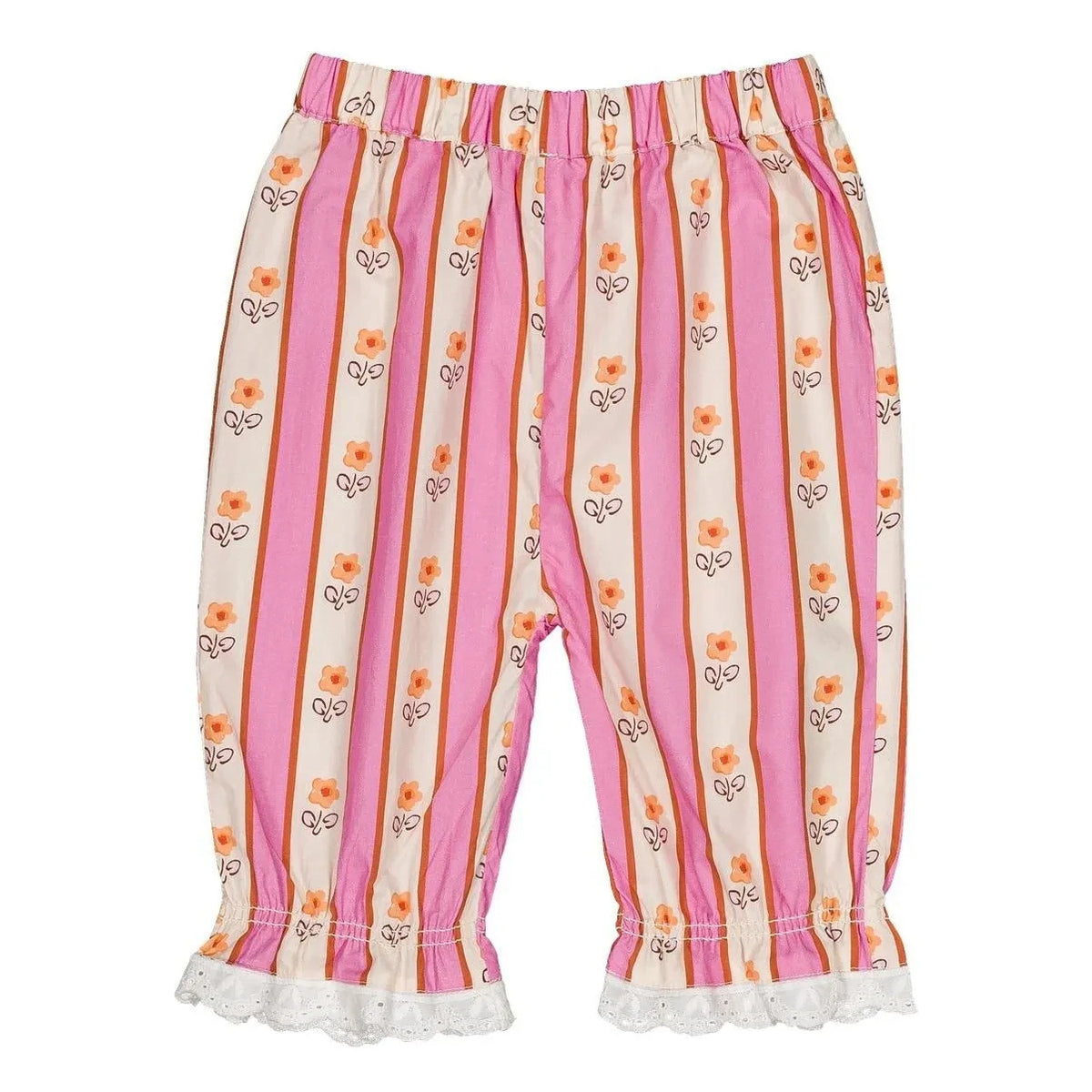 Hallo Simone – Süße gestreifte Hose | Rosa