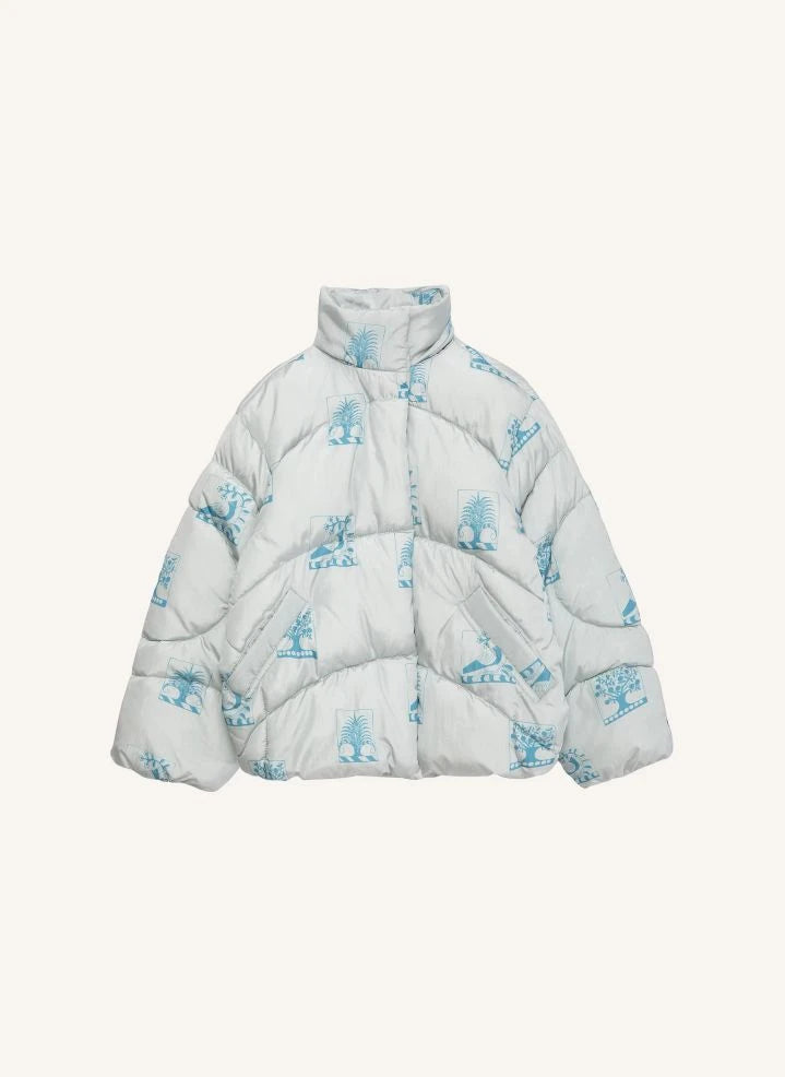 True Artist - Ex Libris puffer jacket | Light blue