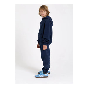 Smallable Kid - Yıkanmış mavi organik pamuk jogger