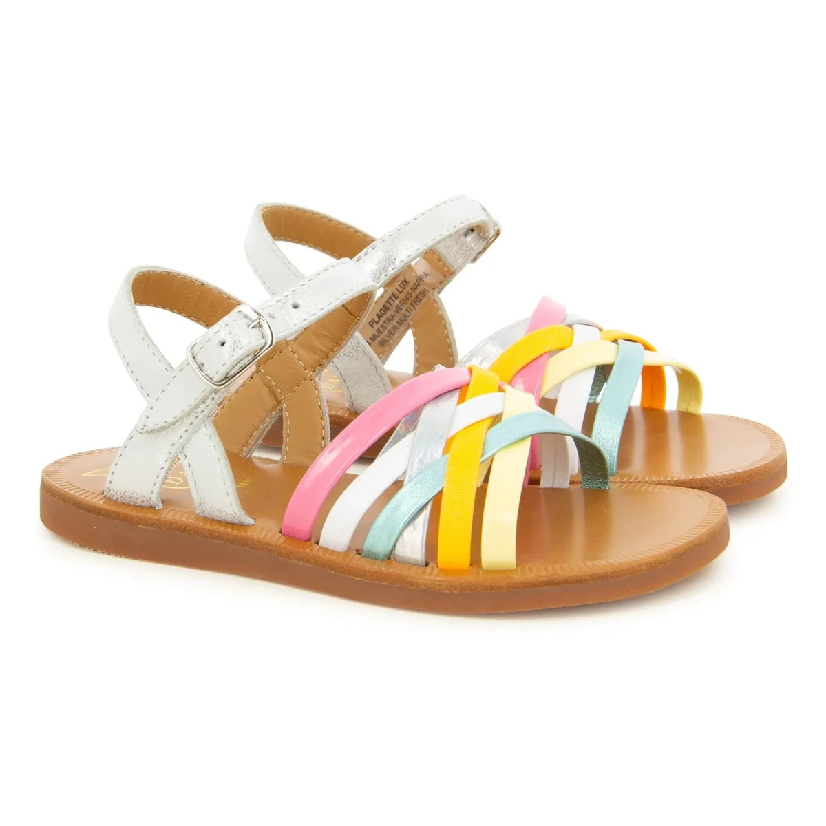 Pom d'Api - Sandalias Plagette Lux | Plata